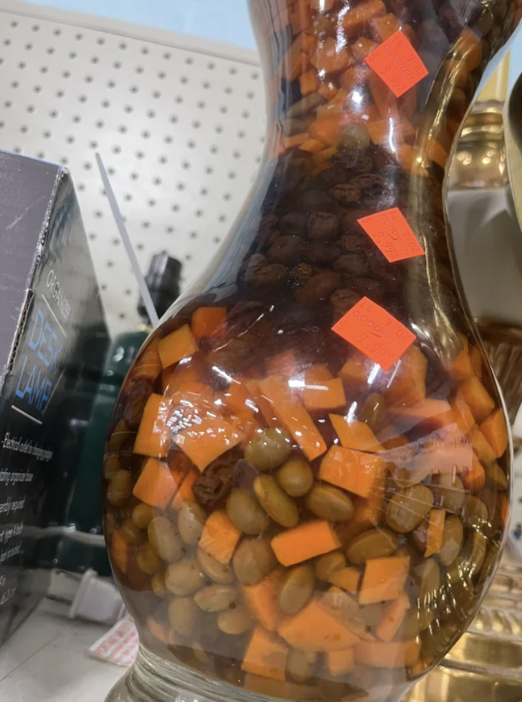 Carrot and beans lamp for $9.99. What a steal.