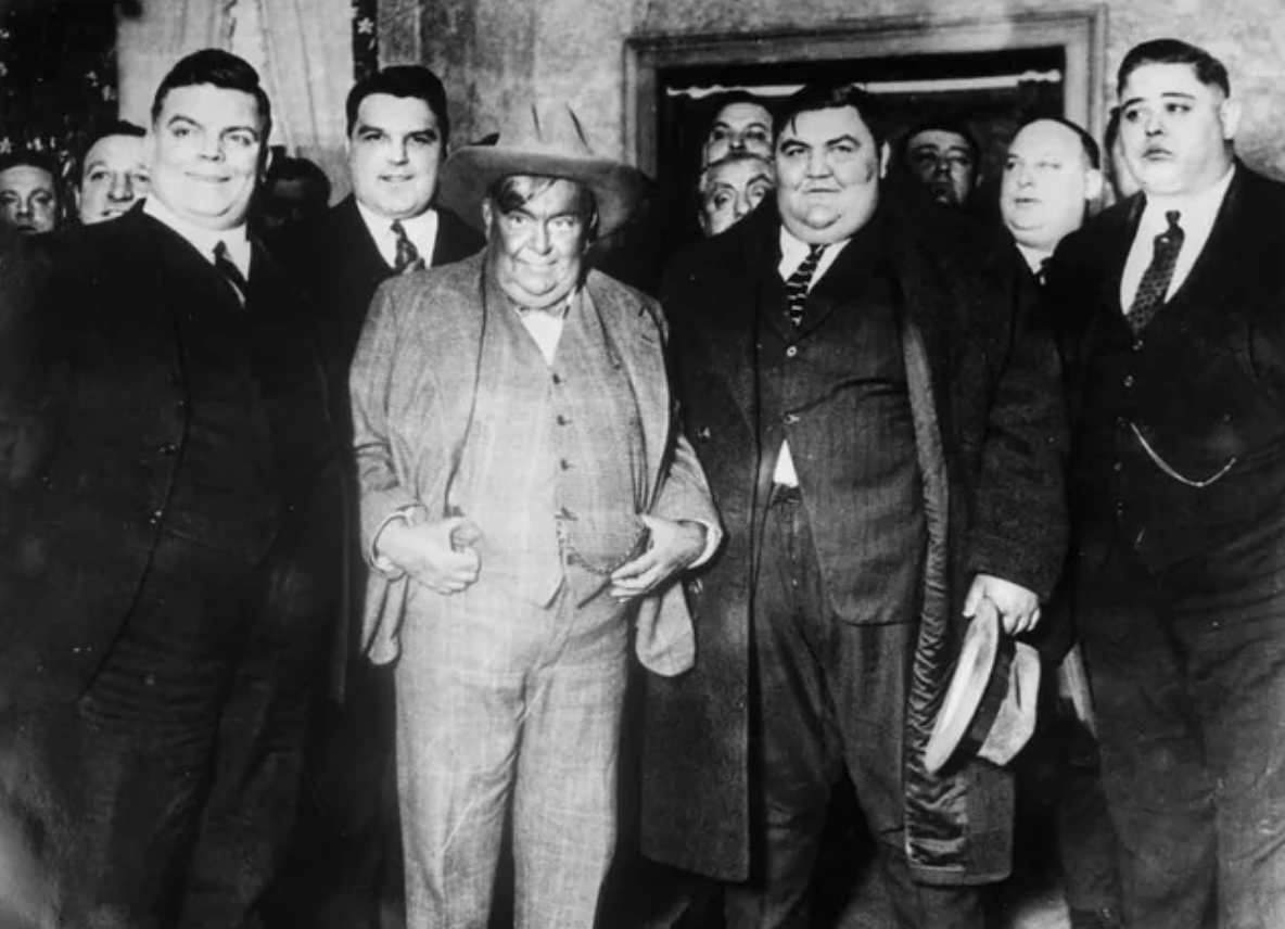 Fat Men's Club of NY in 1904, members had to be at least 200 pounds to enter.