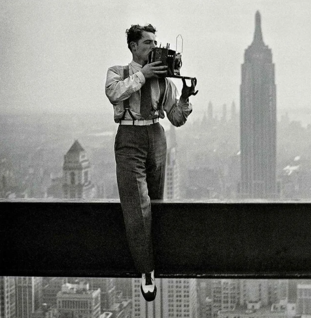 Charles Ebbets, the photographer of the iconic “Lunch Atop a Skyscraper” photo, 1932. 