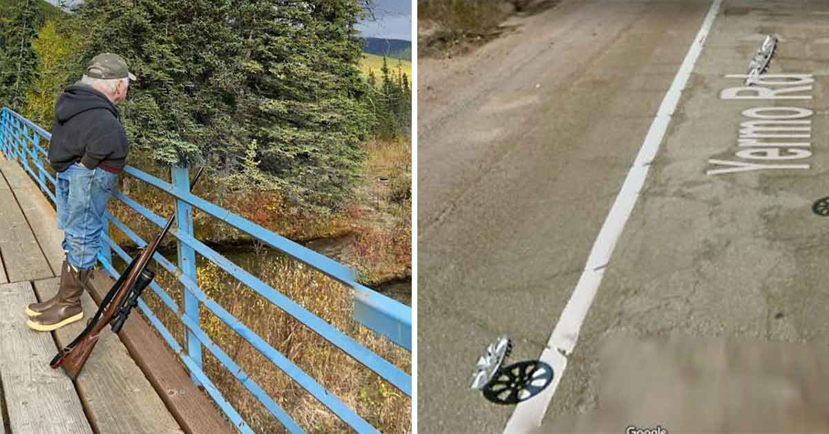 The world is a massive place, and somehow Google Earth has managed to capture just about all of its developed parts on street view. But with so much, there's bound to be some weird stuff. Here are 24 wacky things spotted on Google Street View.