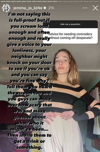 'The Key To Being Sexy Is Divorce': All the Deranged Advice From Jemima Kirke's Most Recent IG AMA
