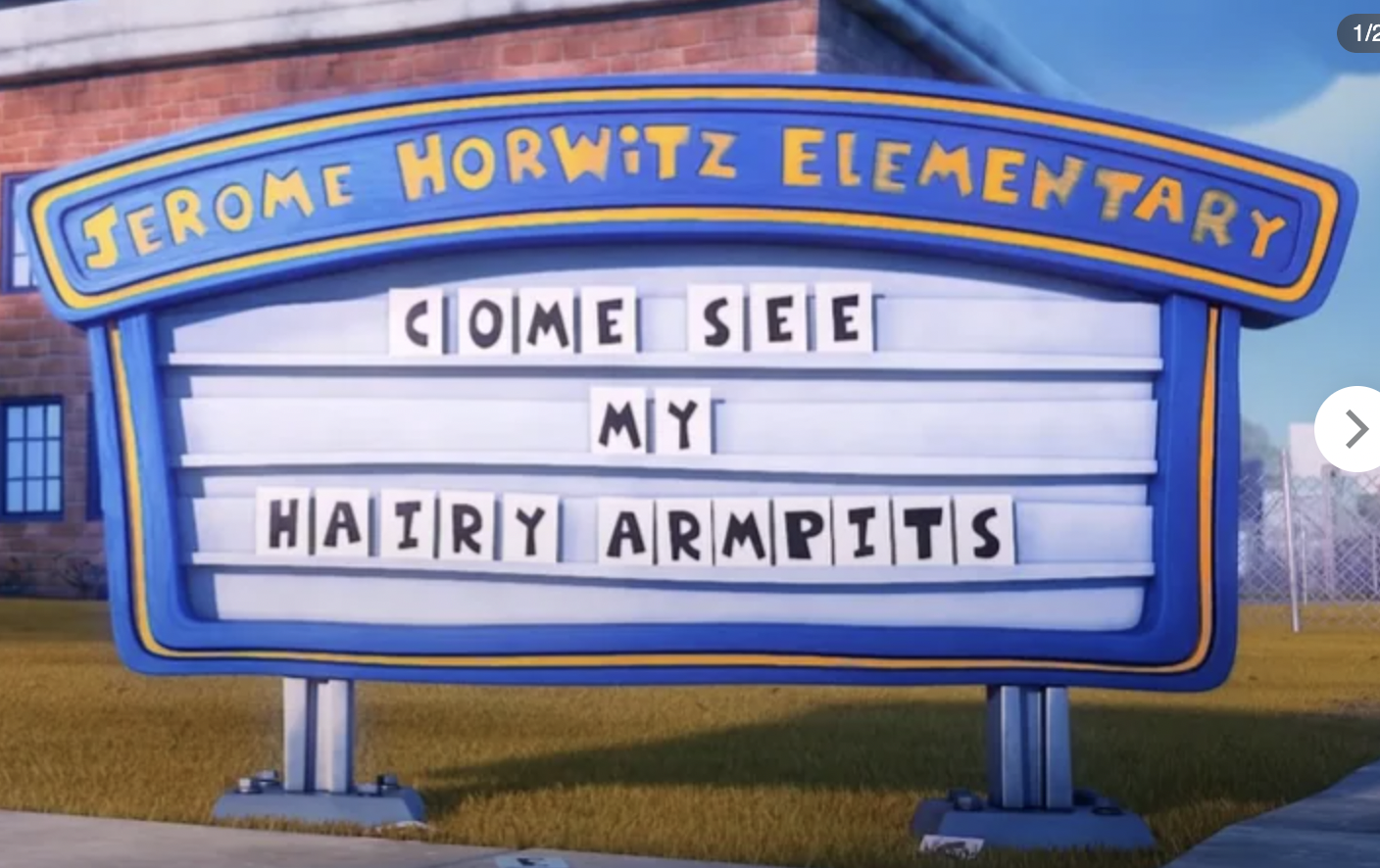 In “Captain Underpants: The First Epic Movie,” the elementary school is named after one of the Three Stooges Jerome Lester Horwitz, or by his nickname Curly Howard.