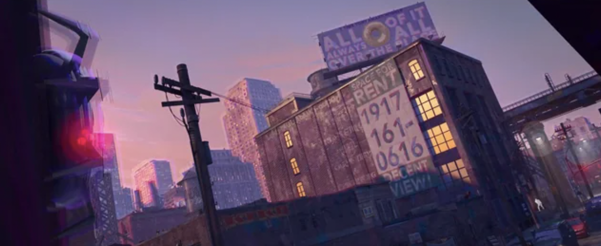 In “Spider-Man: Across the Spider-Verse,” a billboard near Spot's apartment references “Everything Everywhere All At Once.”