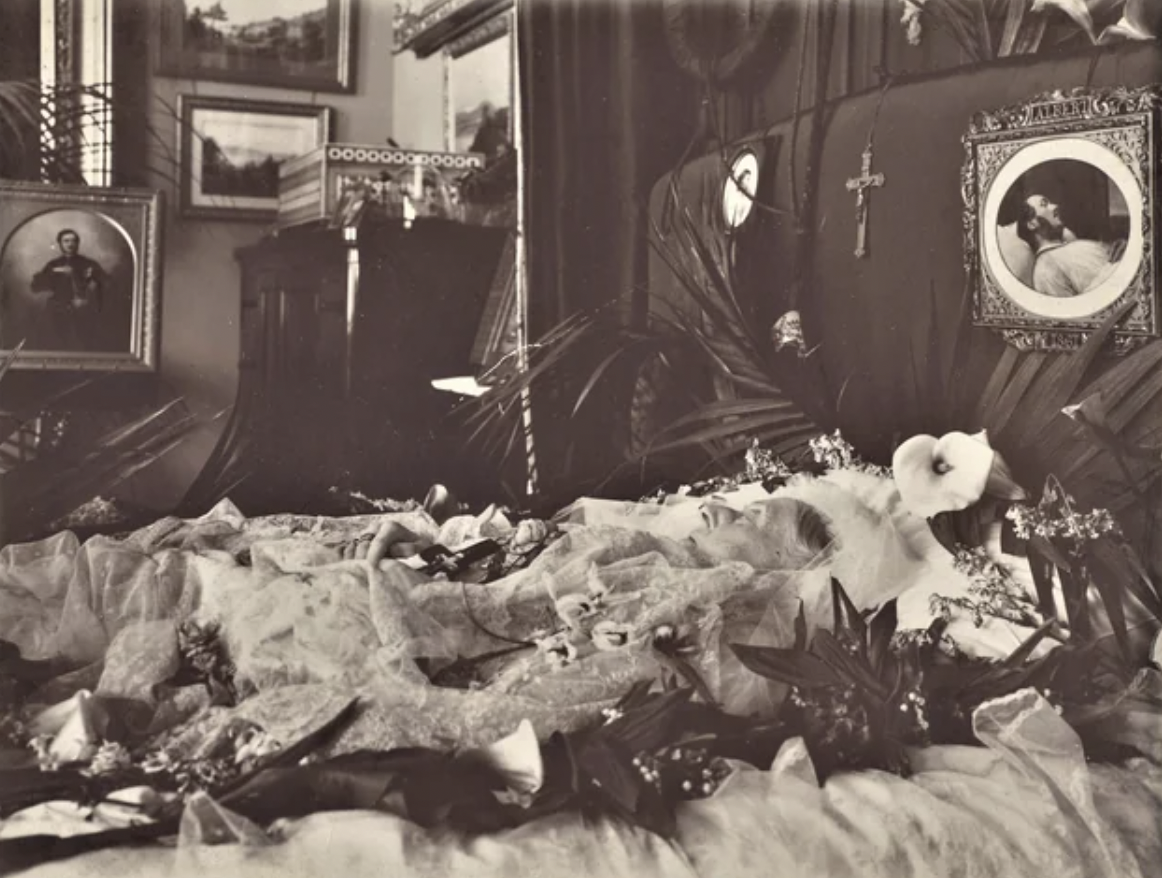 Queen Victoria on her deathbed, late January 1901.