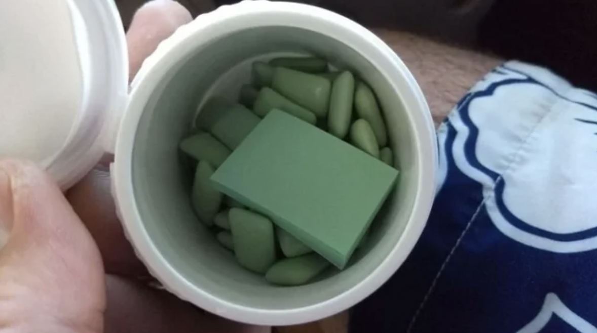 Japanese gum comes with a pad of paper to wrap it up and throw it away later.
