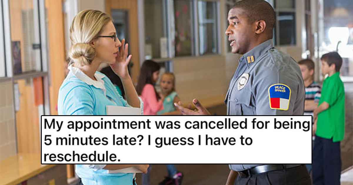 When this student teacher got a summer job at their university teaching 9th and 10th graders, they had to do some paperwork, and get some fingerprints. Sounds easy right? That is until showing up five minutes late meant that the appointment was cancelled, despite an open slot available. <br><br> But like the academic they are, the teacher got clever, and found a way to get themselves back in the system: booking a new appointment and showing up 72 hours early. Guess who's getting their fingerprints today?