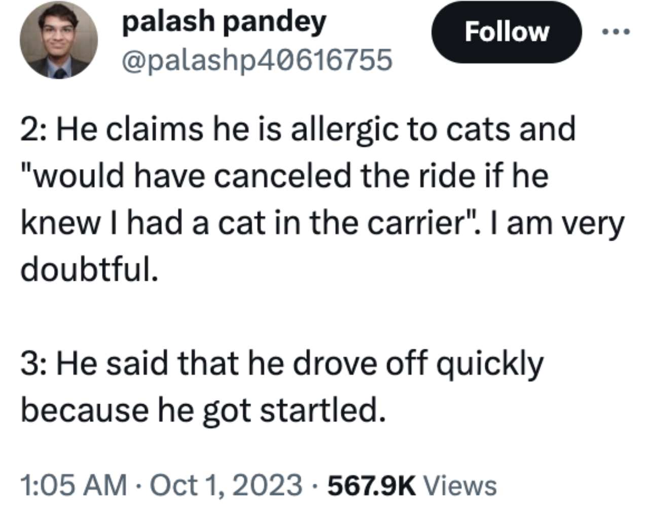 Lyft Driver Speeds Off With Passenger's Cat Still In His Backseat