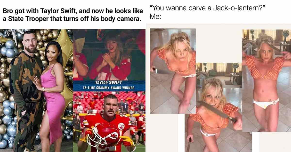 Kick Monday in the teeth with this stellar batch of pics, memes, and tweets, chosen for the most sophisticated connoisseurs of random imagery. <br><br>    If you're sick and tired of all the Travis Kelce and Taylor Swift coverage, or you just can't wait to carve a pumpkin, then we've got some for everyone. <br><br>    So sit back, relax, and put those scrolling fingers to work. You're going to like the way you laugh, we guarantee it. 
