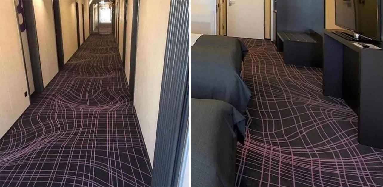 Hotel floor pattern.