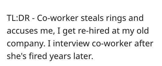 'Remember Me?': Terrible Coworker Sabotages Employee, Gets Him Fired, He Then Interviews Her Years Later for Another Job