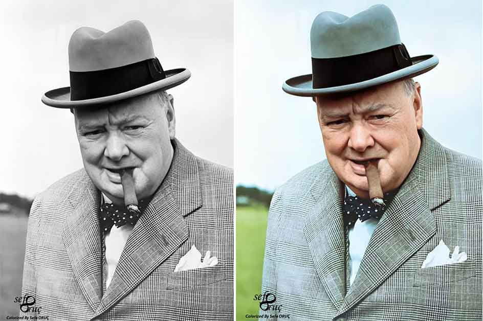 Winston Churchill, London 1949.