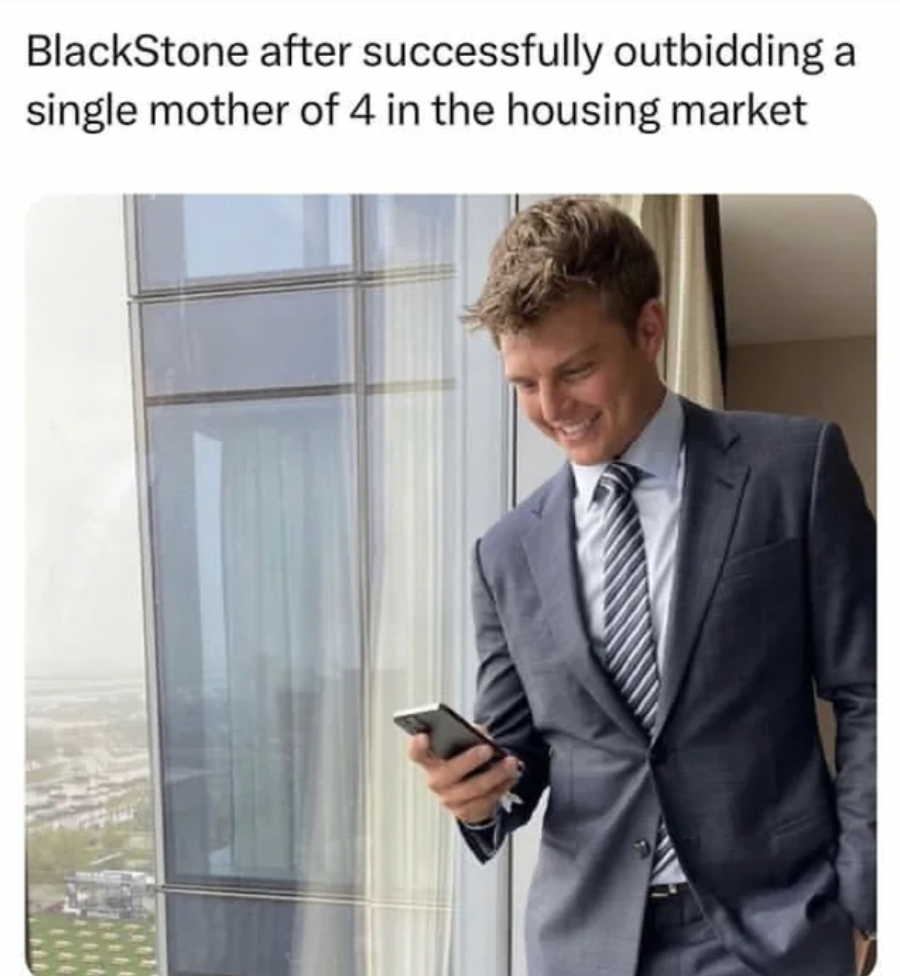 zach wilson phone call - BlackStone after successfully outbidding a single mother of 4 in the housing market