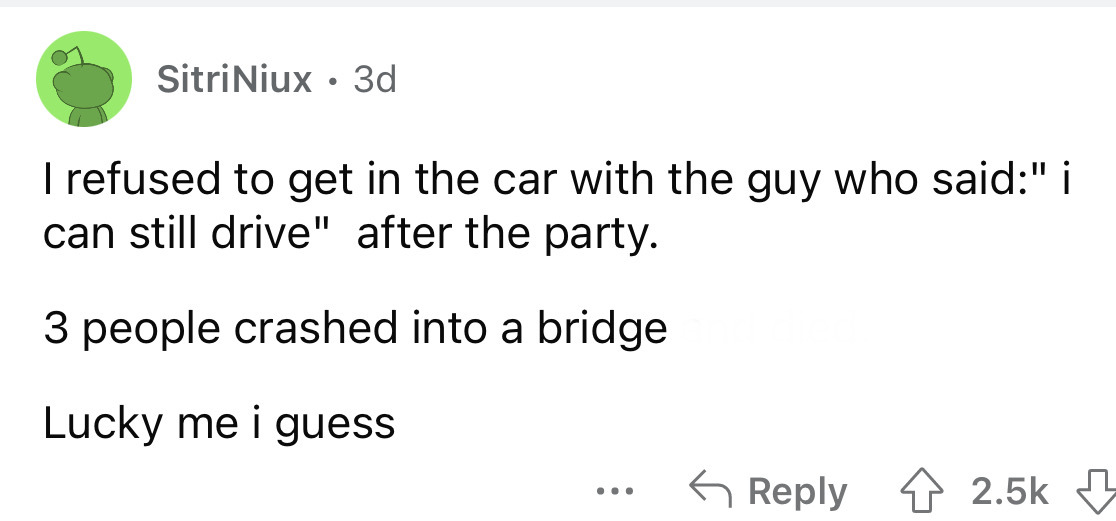 angle - Sitri Niux 3d I refused to get in the car with the guy who said" i can still drive" after the party. 3 people crashed into a bridge Lucky me i guess