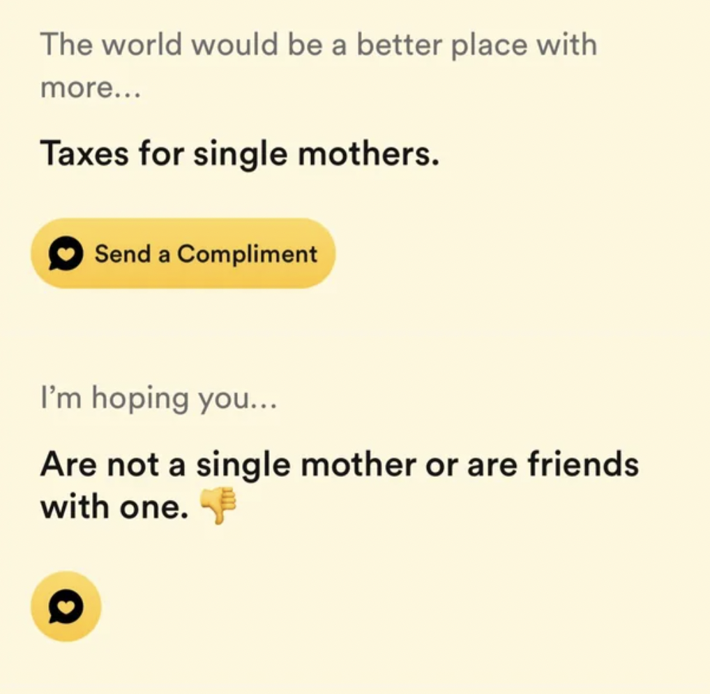 paper - The world would be a better place with more... Taxes for single mothers. Send a Compliment I'm hoping you... Are not a single mother or are friends with one.