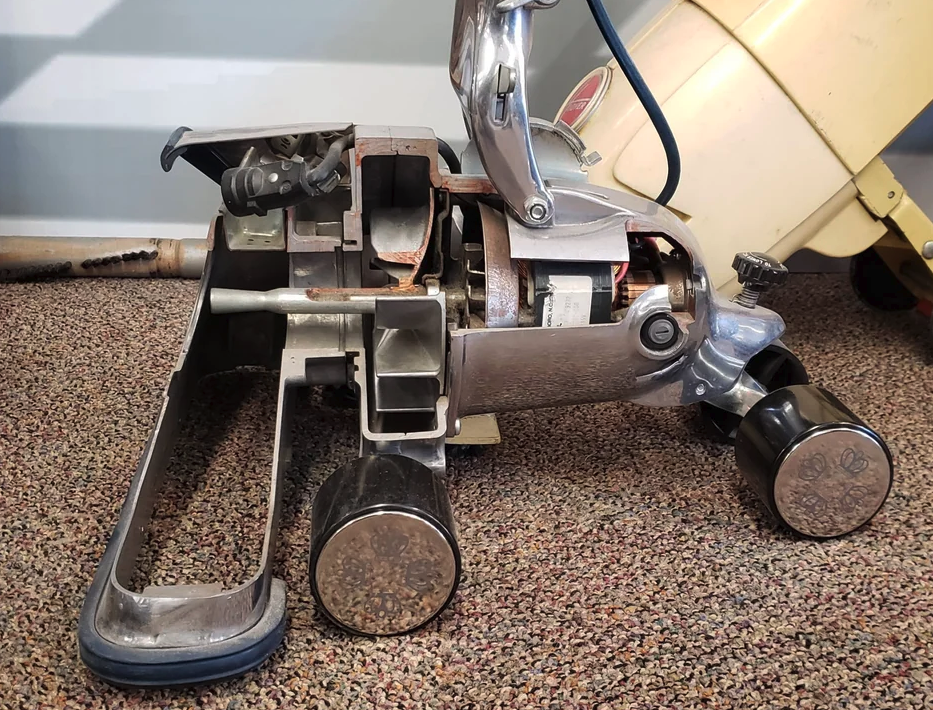 Vintage vacuum cleaner cutaway