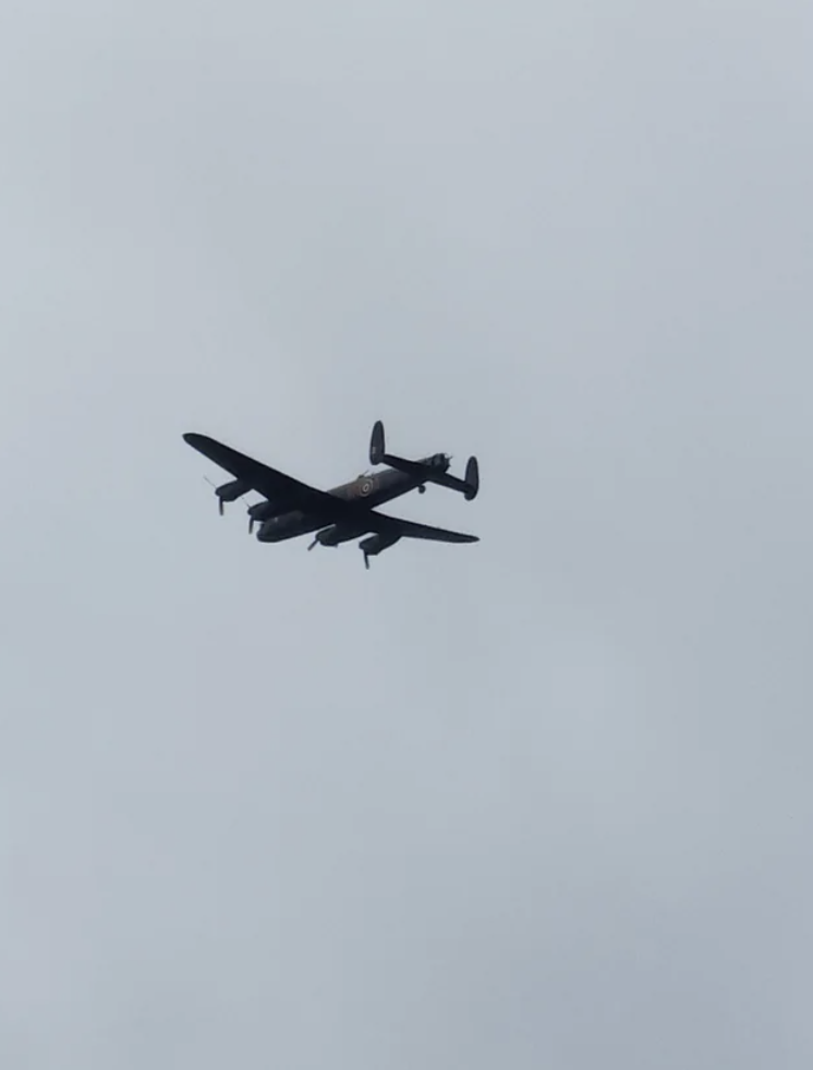 WWII bomber over Ontario. 