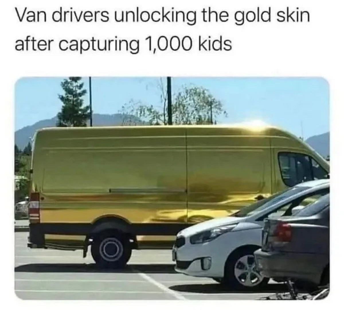 van driver golden skin - Van drivers unlocking the gold skin after capturing 1,000 kids