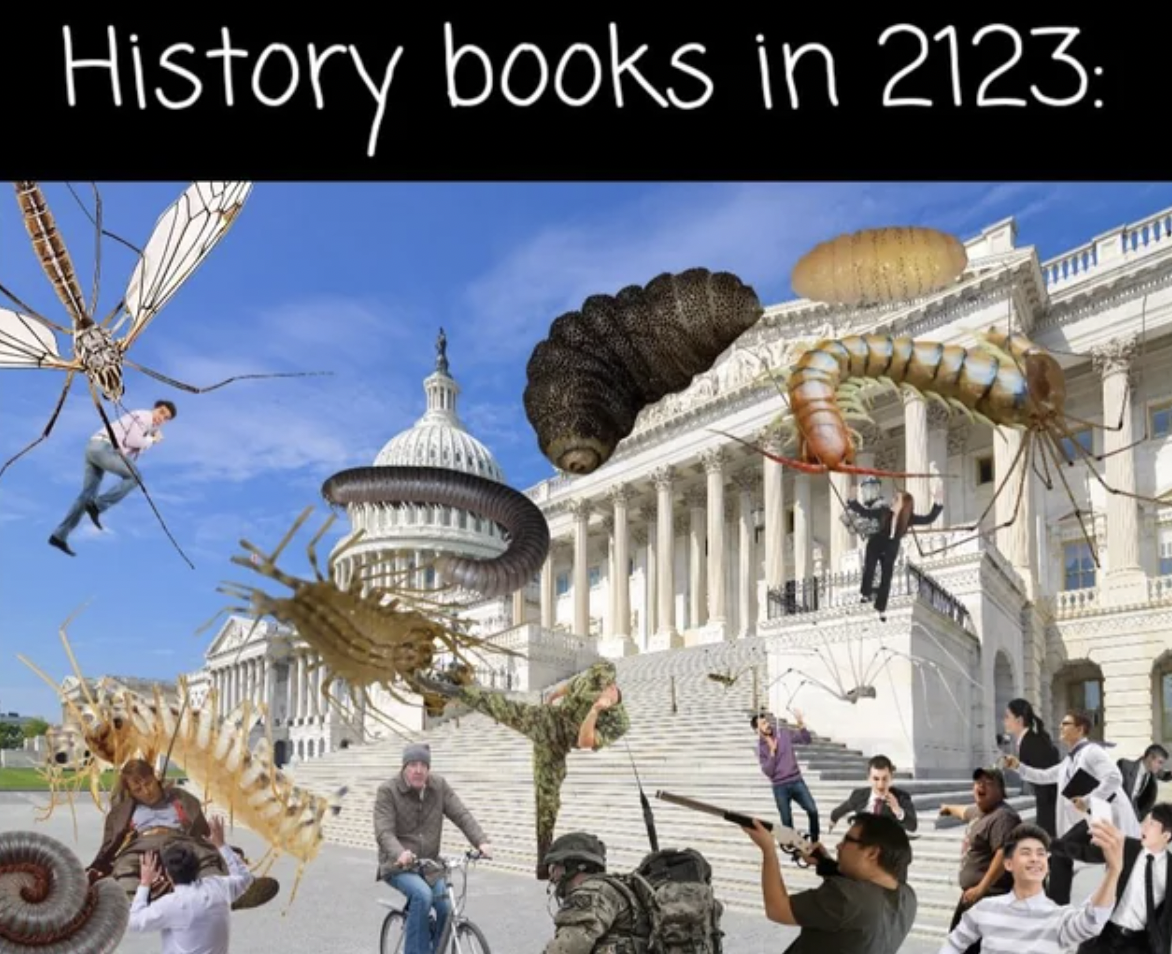 us capitol grounds - History books in 2123 A