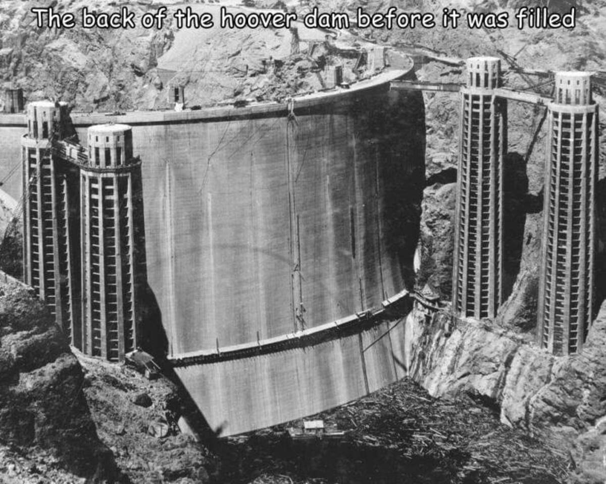 mount rushmore national memorial - The back of the hoover dam before it was filled