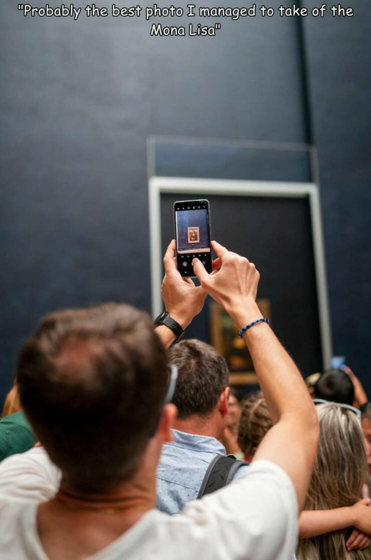 gadget - "Probably the best photo I managed to take of the Mona Lisa"