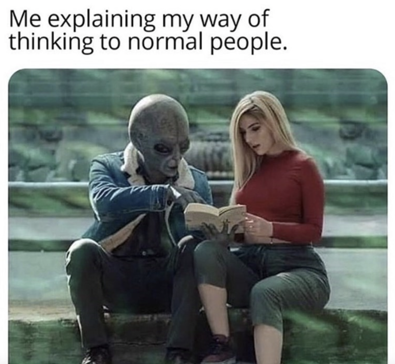 me explaining my way of thinking meme - Me explaining my way of thinking to normal people.
