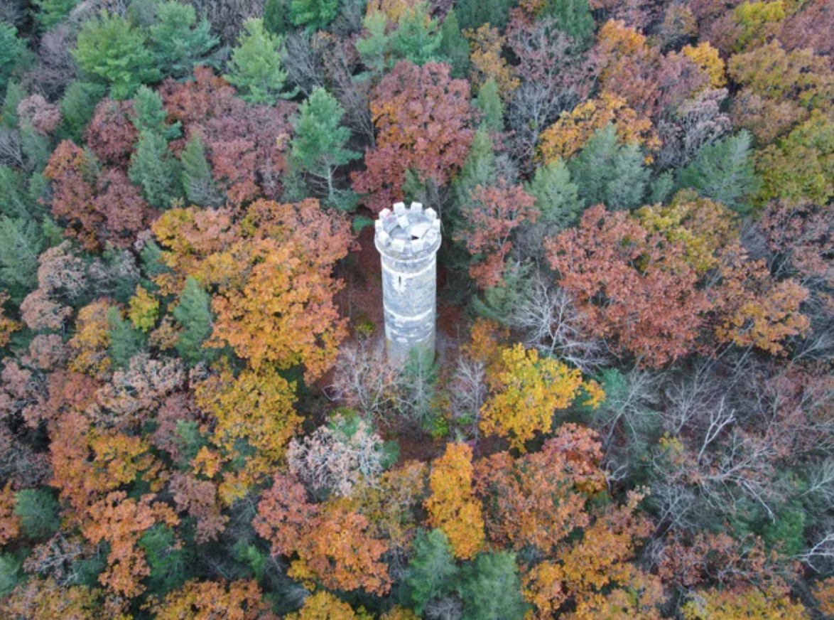 Tower in the woods of Vermont.