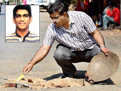 In July 2015, 16-year-old Prakash Bilhore lost his life in a motorcycle accident after hitting a pothole. To cope with his grief, Prakash's heartbroken father, Dadarao, decided to take action regarding Mumbai's notoriously poor roads. Using sand and gravel collected from building sites, Dadarao filled in almost 600 potholes across Mumbai in the years following his son’s passing.  When asked why he does this, Dadarao said, “Prakash’s sudden departure left a huge void in our lives. I do this work to remember and honor him.”