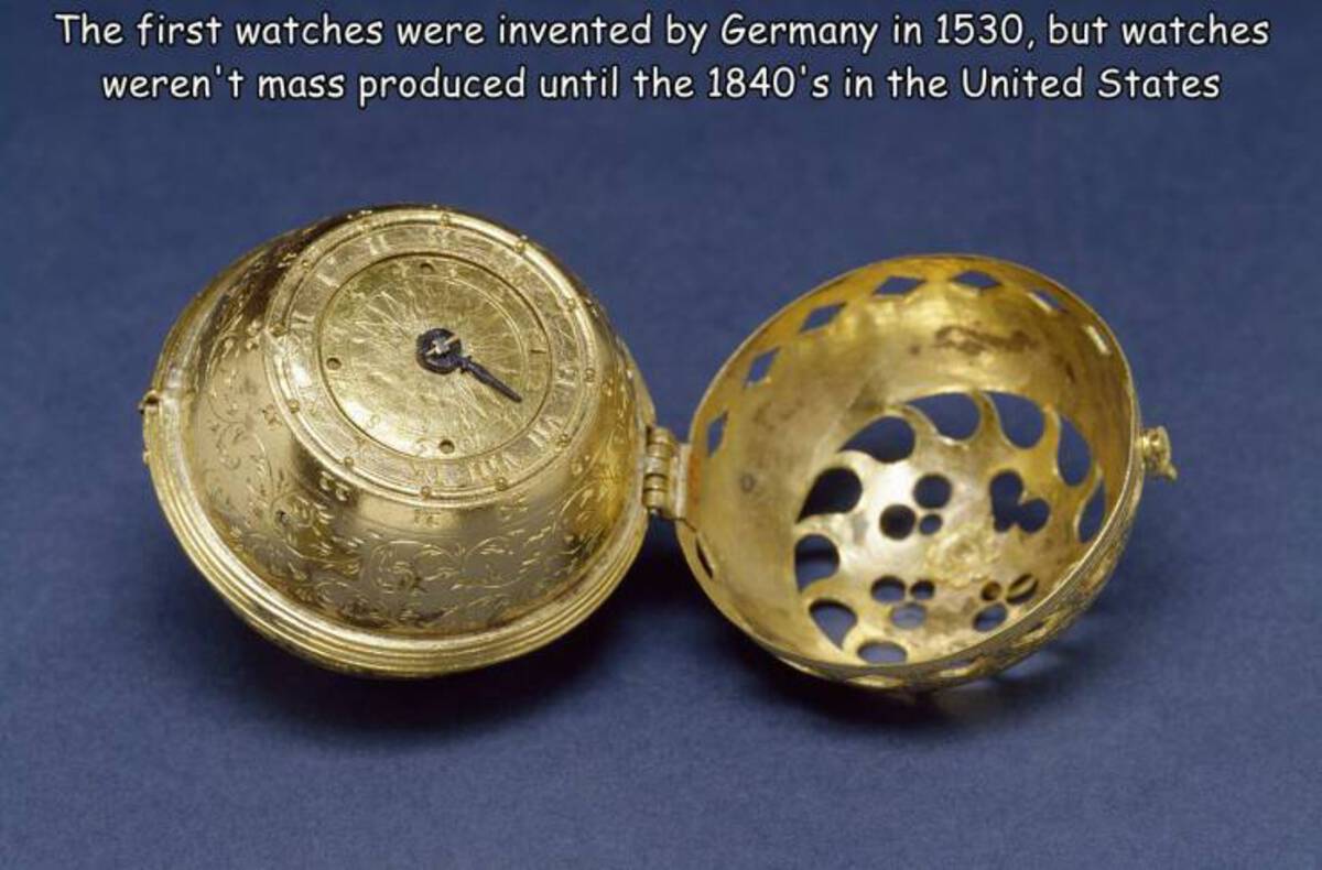 first watch evolution - The first watches were invented by Germany in 1530, but watches weren't mass produced until the 1840's in the United States