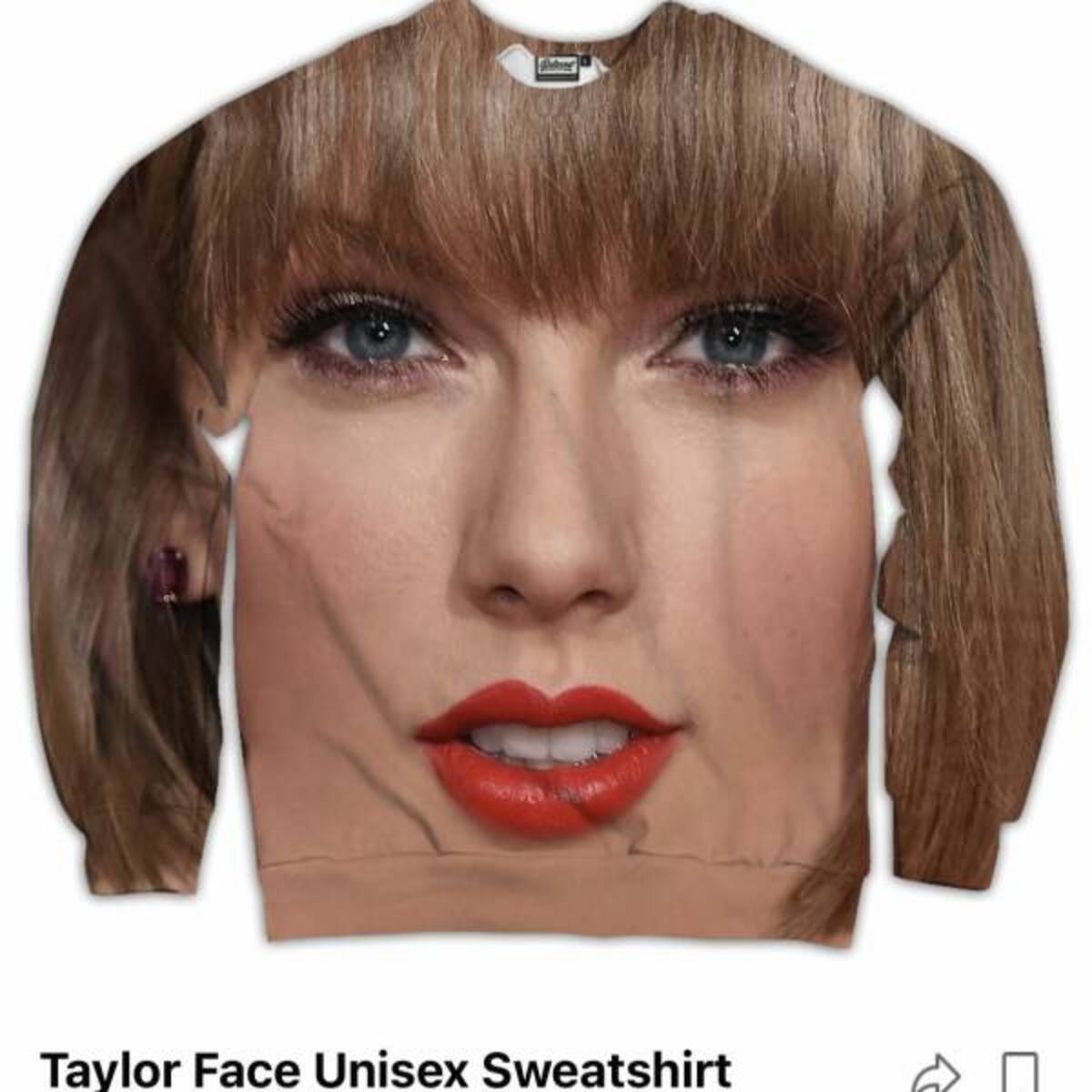 lip - Taylor Face Unisex Sweatshirt