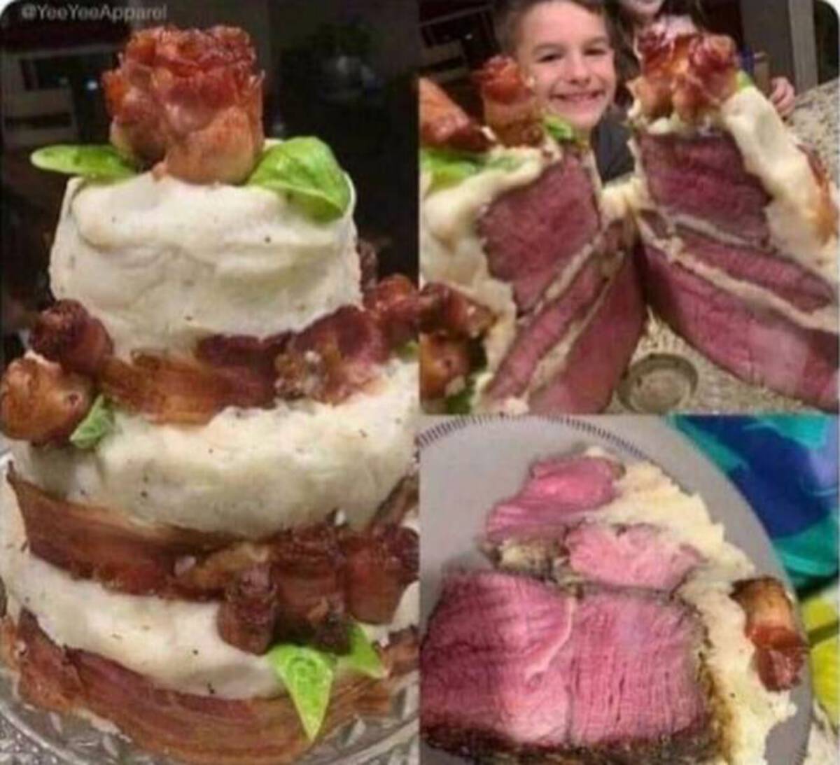 steak cake -