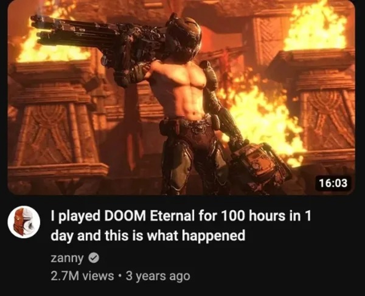 pc game - I played Doom Eternal for 100 hours in 1 day and this is what happened zanny 2.7M views 3 years ago