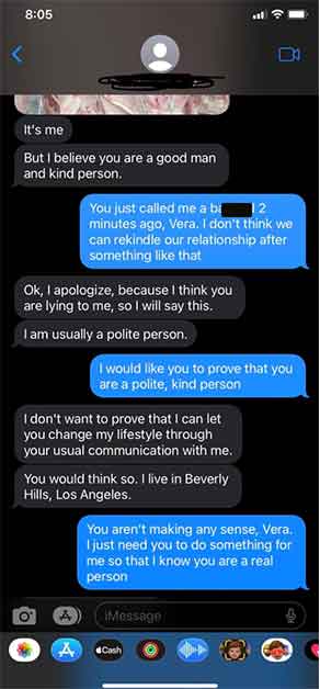 arguing over girl text - It's me But I believe you are a good man and kind person. You just called me a bi 12 minutes ago, Vera. I don't think we can rekindle our relationship after something that Ok, I apologize, because I think you are lying to me, so I
