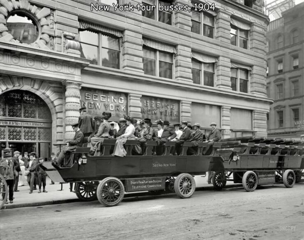 1800 tourism - Live Ses Coroloono New York tour busses, 1904 Seeing New York New 26 De Starts Fromflat loo Bucani Telephone Connection M Seeing New York Vanc Shoppy