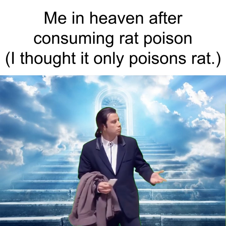 heaven background - Me in heaven after consuming rat poison. I thought it only poisons rat.