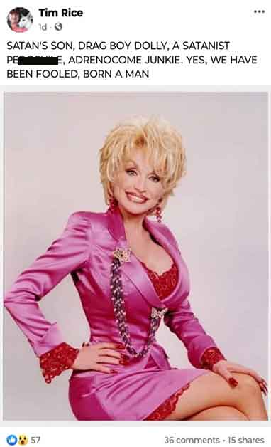 dolly parton suit - Tim Rice ld Satan'S Son, Drag Boy Dolly, A Satanist Pere, Adrenocome Junkie. Yes, We Have Been Fooled, Born A Man On 57 36 15