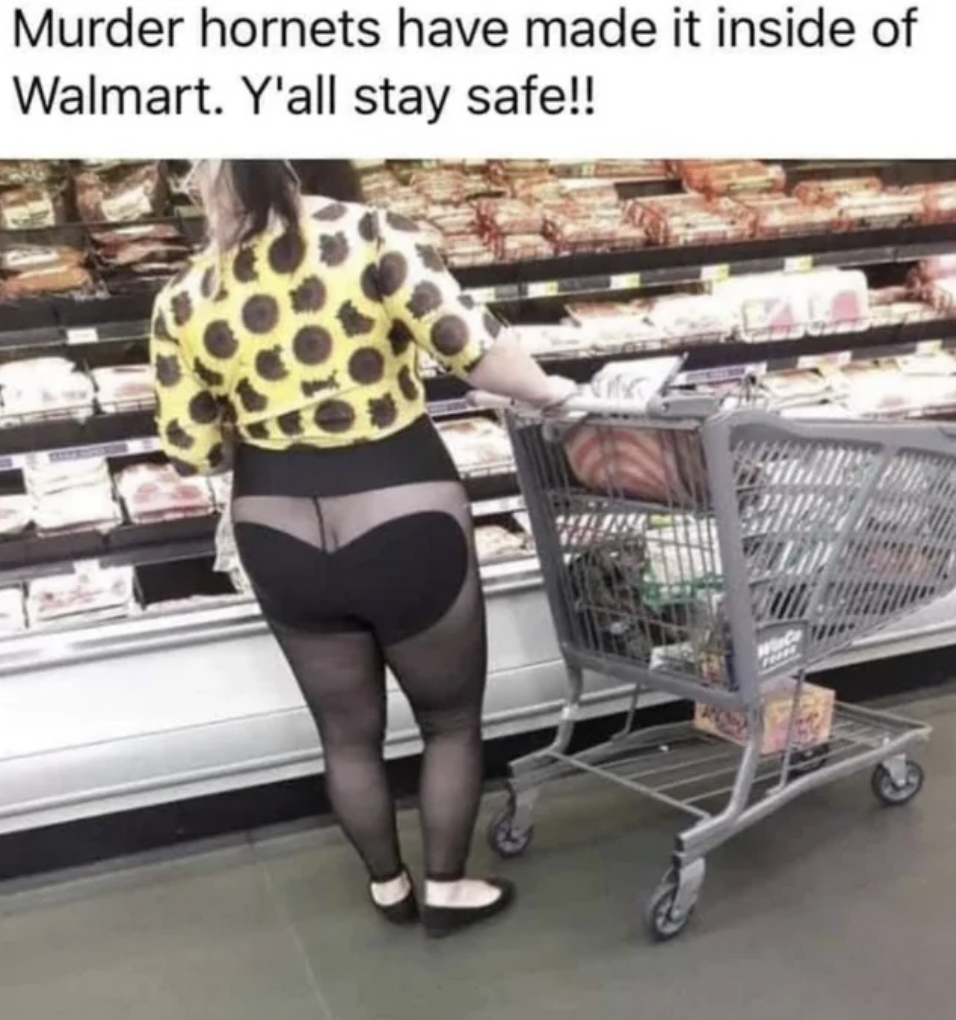 supermarket - Murder hornets have made it inside of Walmart. Y'all stay safe!!