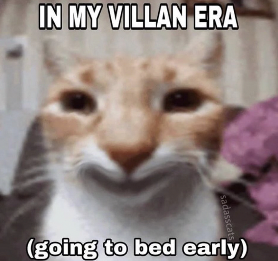 my villain era going to bed early - In My Villan Era sadasscats going to bed early