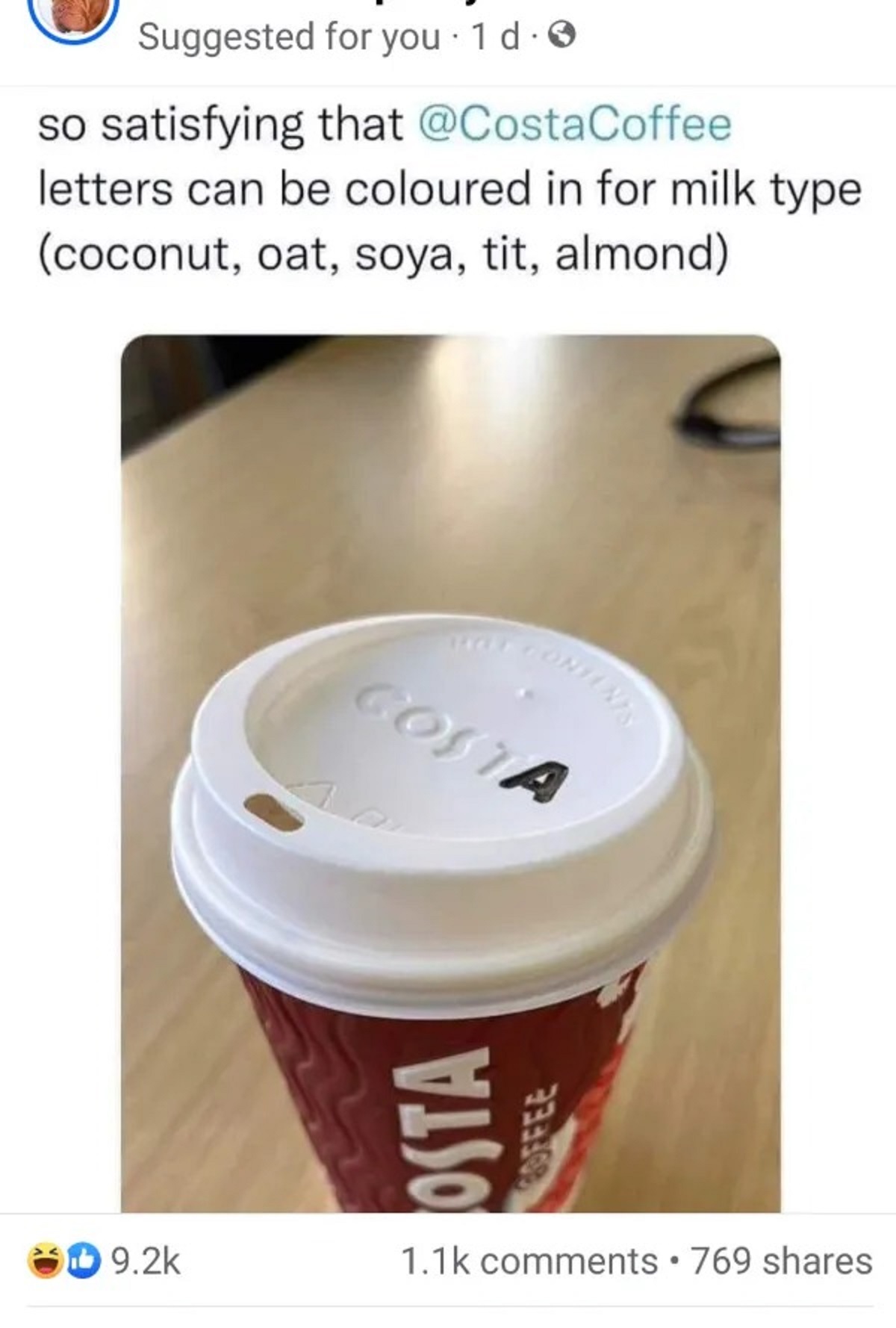 cup - Suggested for you. 1 d. so satisfying that Coffee letters can be coloured in for milk type coconut, oat, soya, tit, almond Costa Osta 769