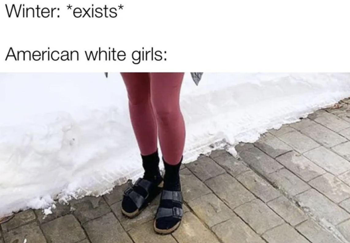 shoe - Winter exists American white girls