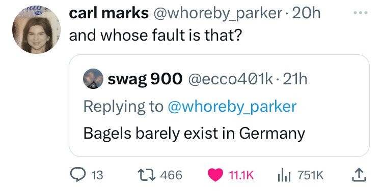 paper - neto carl marks 20h and whose fault is that? swag 900 Bagels barely exist in Germany 13 1 466 ili