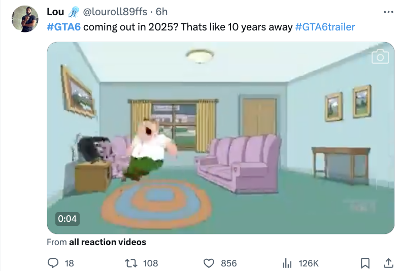 furniture - Lou . 6h coming out in 2025? Thats 10 years away From all reaction videos 18 108 856 il