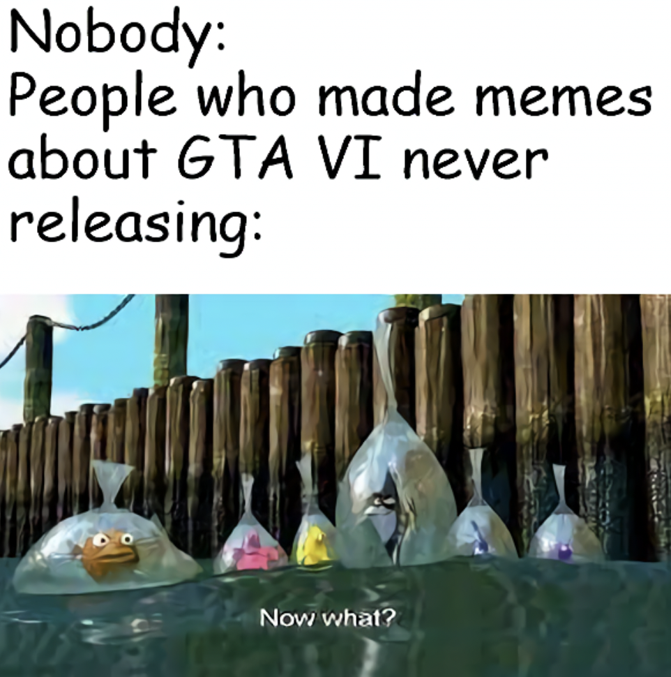 water - Nobody People who made memes about Gta Vi never releasing Now what?