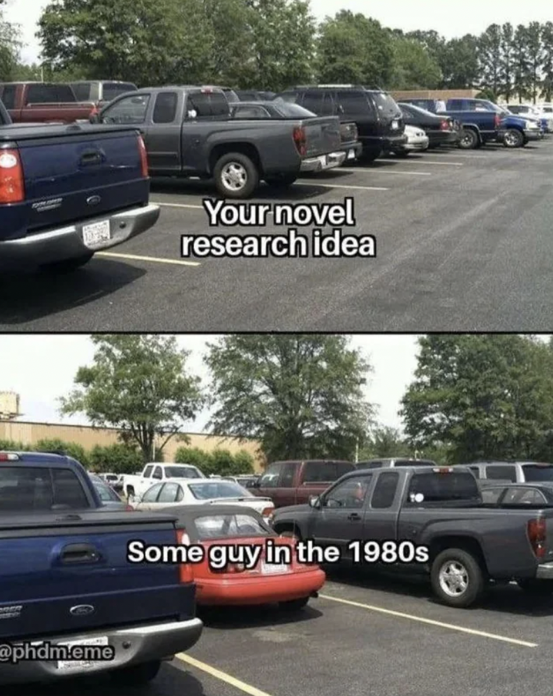 parking - phdm.eme Your novel research idea Some guy in the 1980s