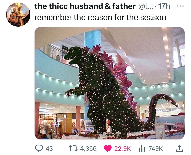 christmas tree - the thicc husband & father .... 17h remember the reason for the season 43 t 4,366