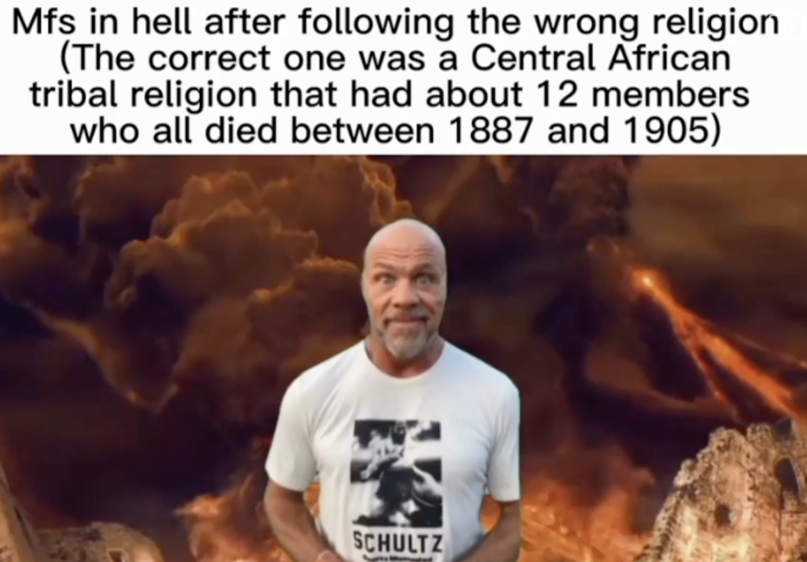 photo caption - Mfs in hell after ing the wrong religion The correct one was a Central African tribal religion that had about 12 members who all died between 1887 and 1905 Schultz