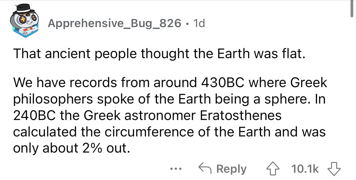 imran khan tweet to trump - Apprehensive_Bug_826. 1d That ancient people thought the Earth was flat. We have records from around 430BC where Greek philosophers spoke of the Earth being a sphere. In 240BC the Greek astronomer Eratosthenes calculated the ci