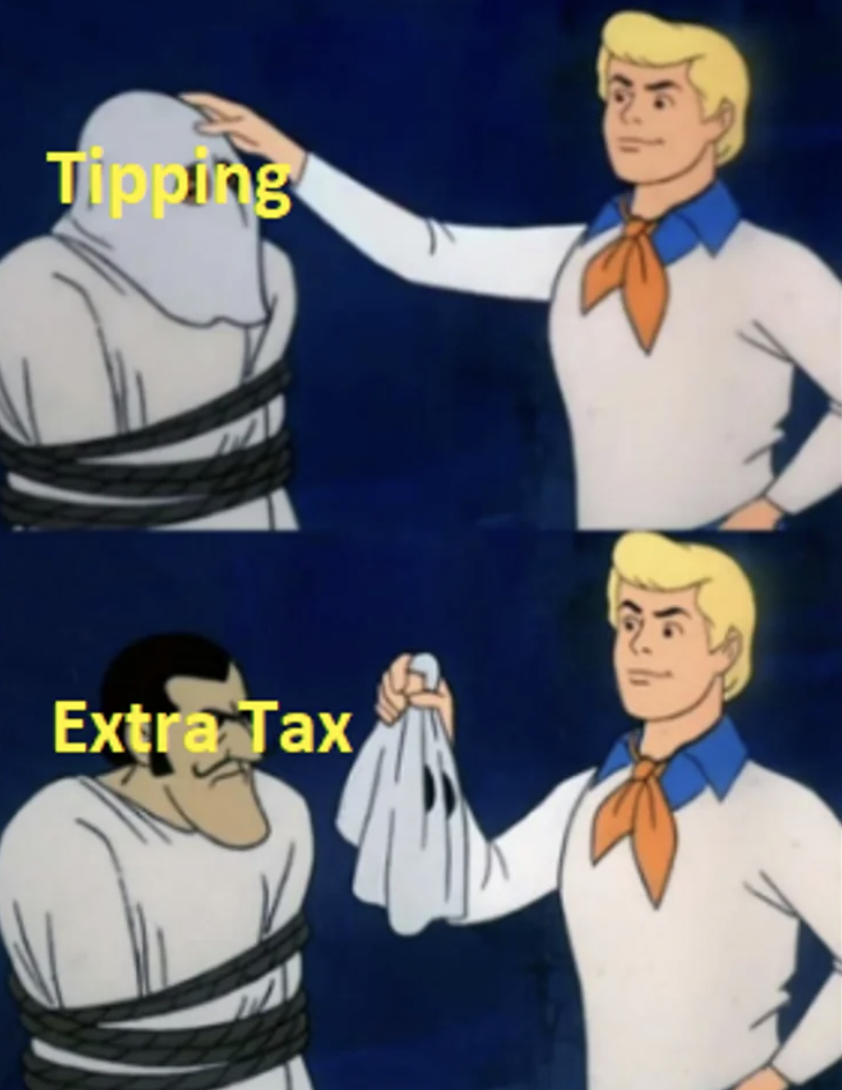 Tipping Extra Tax