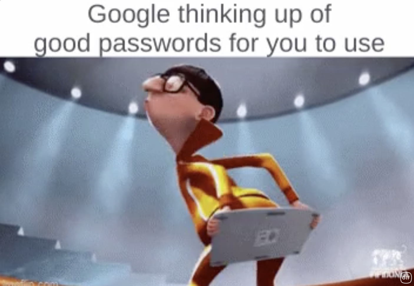 muscle - Google thinking up of good passwords for you to use Ed Ng