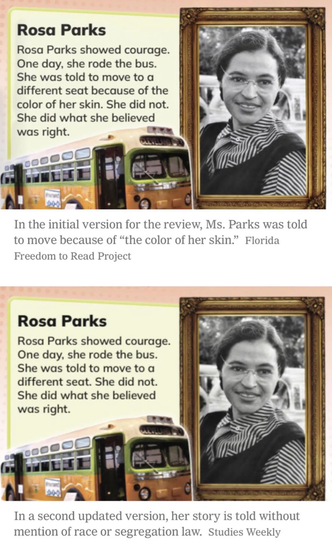florida rosa parks - Rosa Parks Rosa Parks showed courage. One day, she rode the bus. She was told to move to a different seat because of the color of her skin. She did not. She did what she believed was right. In the initial version for the review, Ms. P