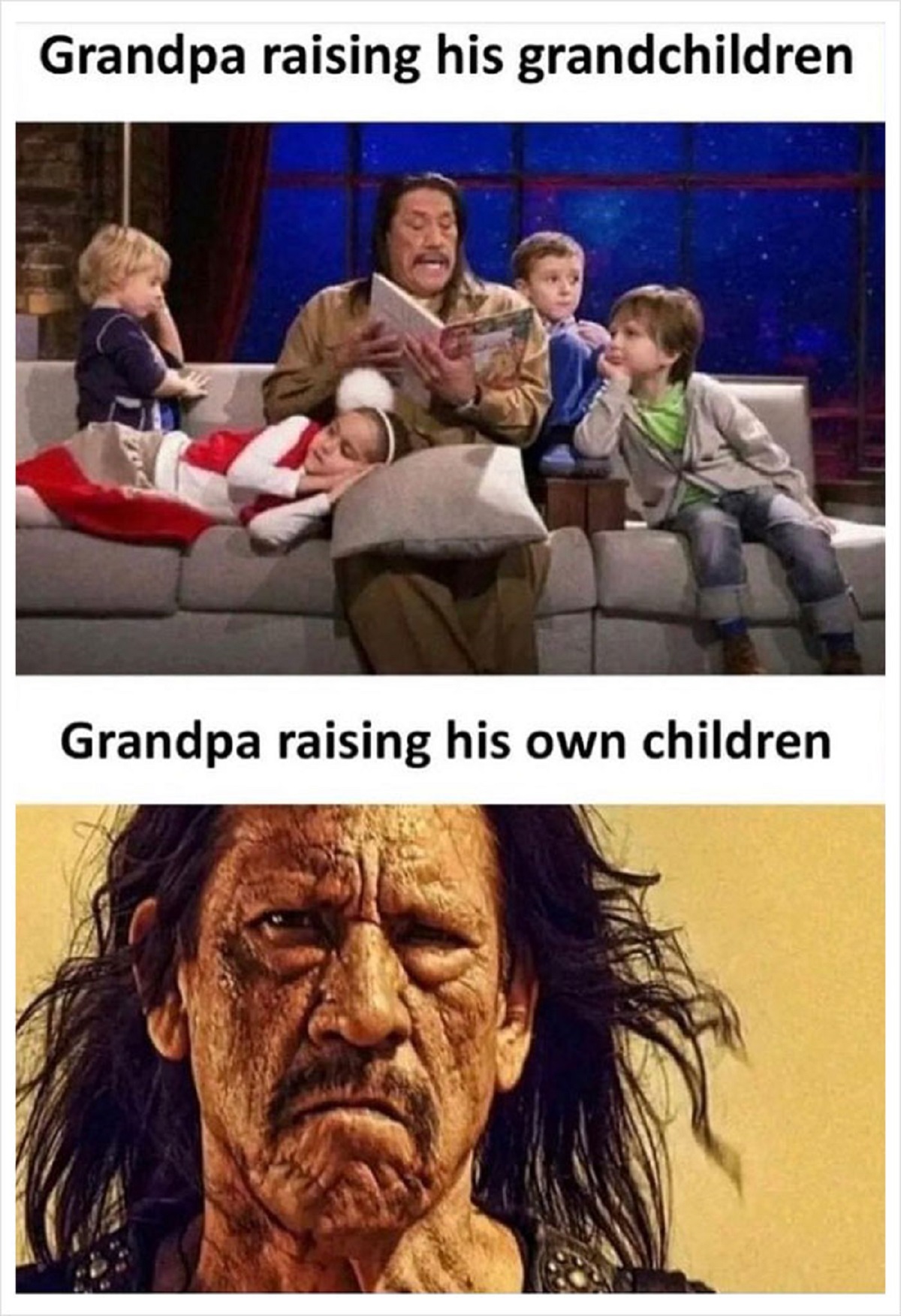 Grandpa raising his grandchildren Grandpa raising his own children